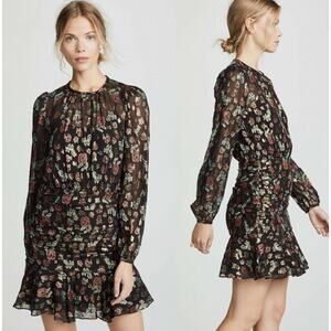 Veronica Beard Robin Dress Black Metallic